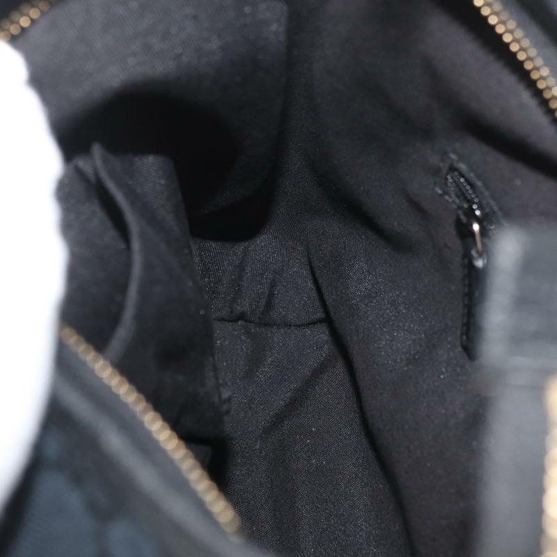 【日本直送】GUCCI Abbey GG帆布單肩包 黑色 金色 130738 正品 179375A-20