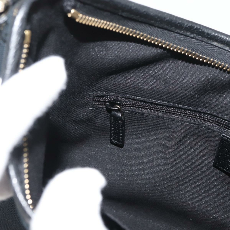 【日本直送】GUCCI Abbey GG帆布單肩包 黑色 金色 130738 正品 179375A-21