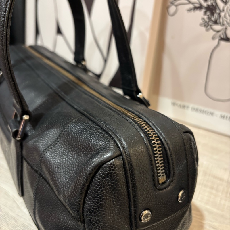 Chanel   黑色牛皮法棍🥖手提包-3