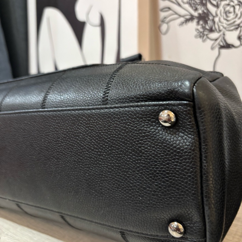 Chanel   黑色牛皮法棍🥖手提包-4