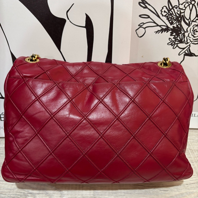 Chanel 經典 2.55（紅色牛皮菱格紋）-1
