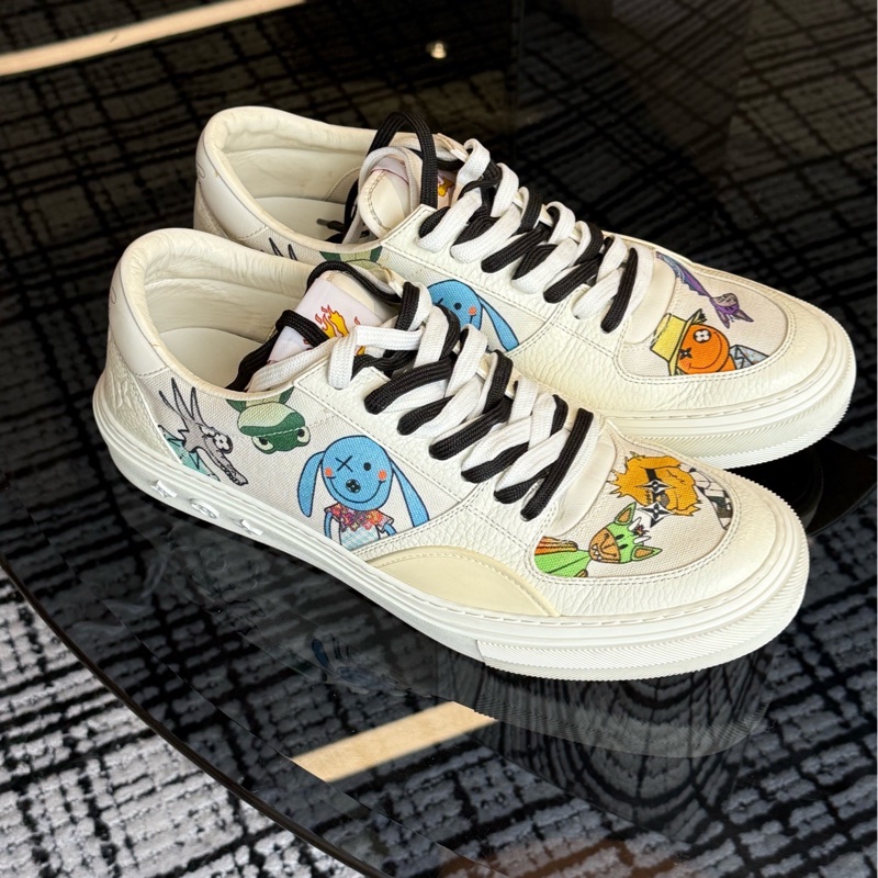 路易威登 LV 白色玩偶 秀款低幫鞋 97新 US9.5碼-0
