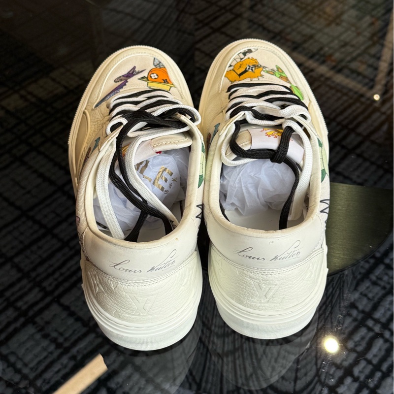 路易威登 LV 白色玩偶 秀款低幫鞋 97新 US9.5碼-2