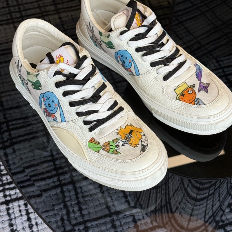 路易威登 LV 白色玩偶 秀款低幫鞋 97新 US9.5碼-3