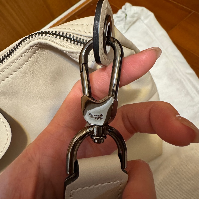Longchamp LE PLIAGE XTRA hobo半月形單肩包 M 白紙色 牛皮-3