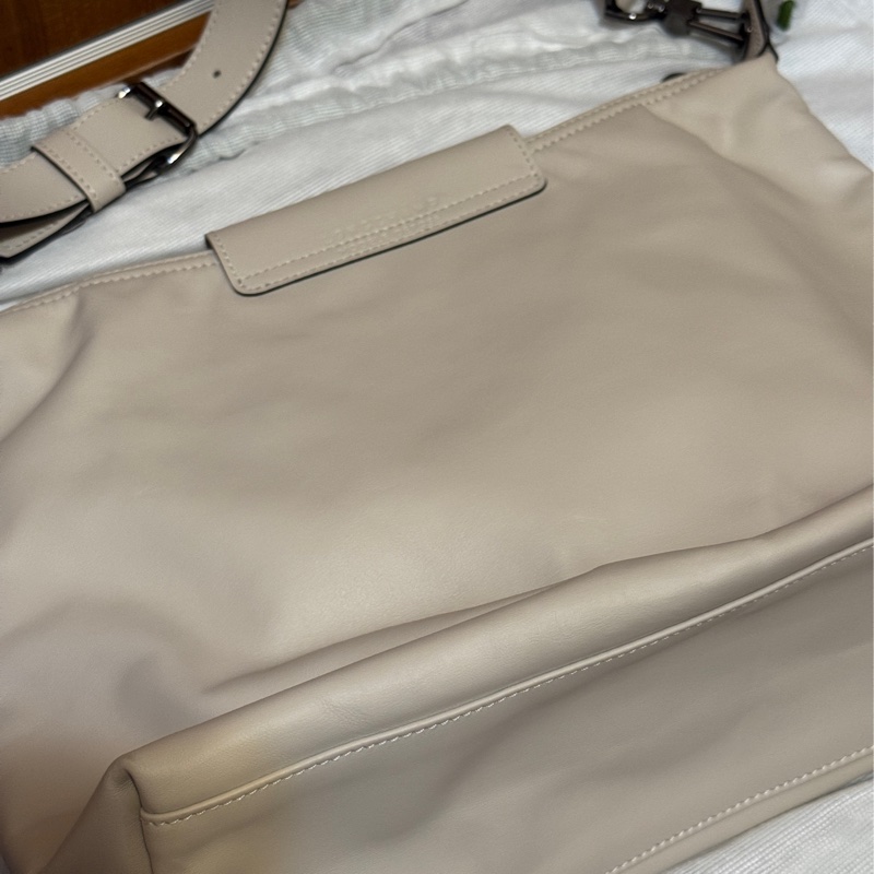 Longchamp LE PLIAGE XTRA hobo半月形單肩包 M 白紙色 牛皮-6