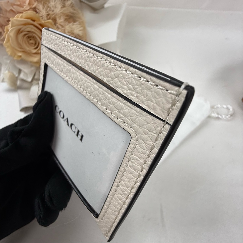 全新品 狀態良好 COACH 牛皮卡片夾 男女適用-2