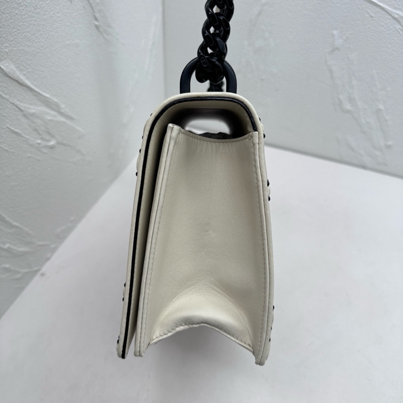 Dior • 經典黑白熊貓全皮盾牌包 中號-3