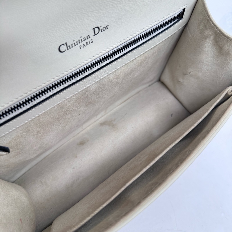 Dior • 經典黑白熊貓全皮盾牌包 中號-8