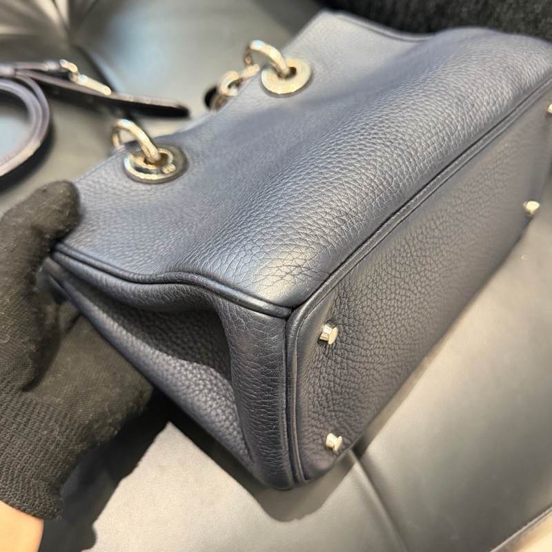 Dior • 經典黑金荔枝牛皮Vip斜背包 🈶原廠肩帶-7