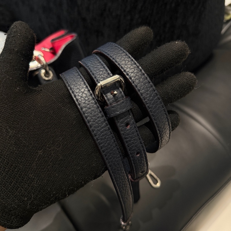 Dior • 經典黑金荔枝牛皮Vip斜背包 🈶原廠肩帶-8