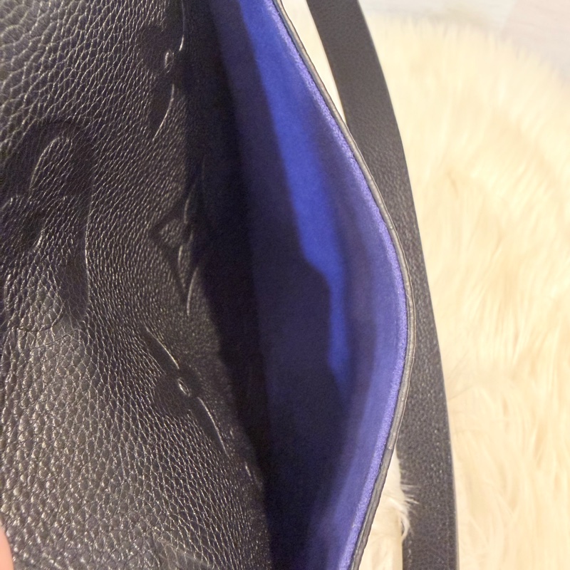 LV Diane 黑牛皮 皮革肩背帶 +斜背帶-17