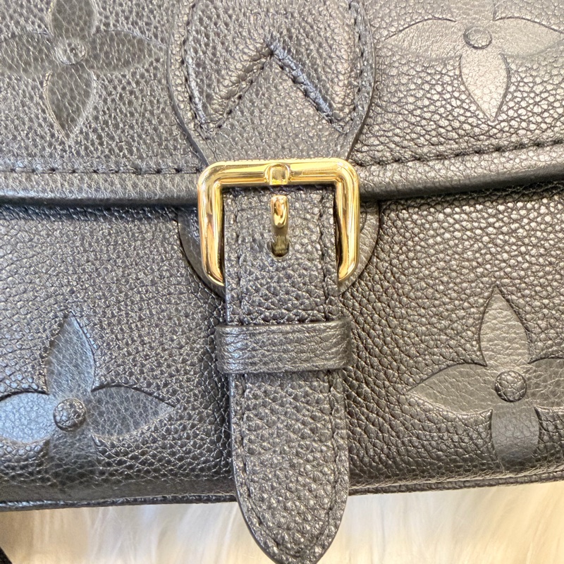 LV Diane 黑牛皮 皮革肩背帶 +斜背帶-25