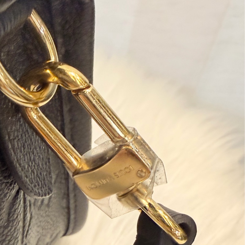 LV Diane 黑牛皮 皮革肩背帶 +斜背帶-41