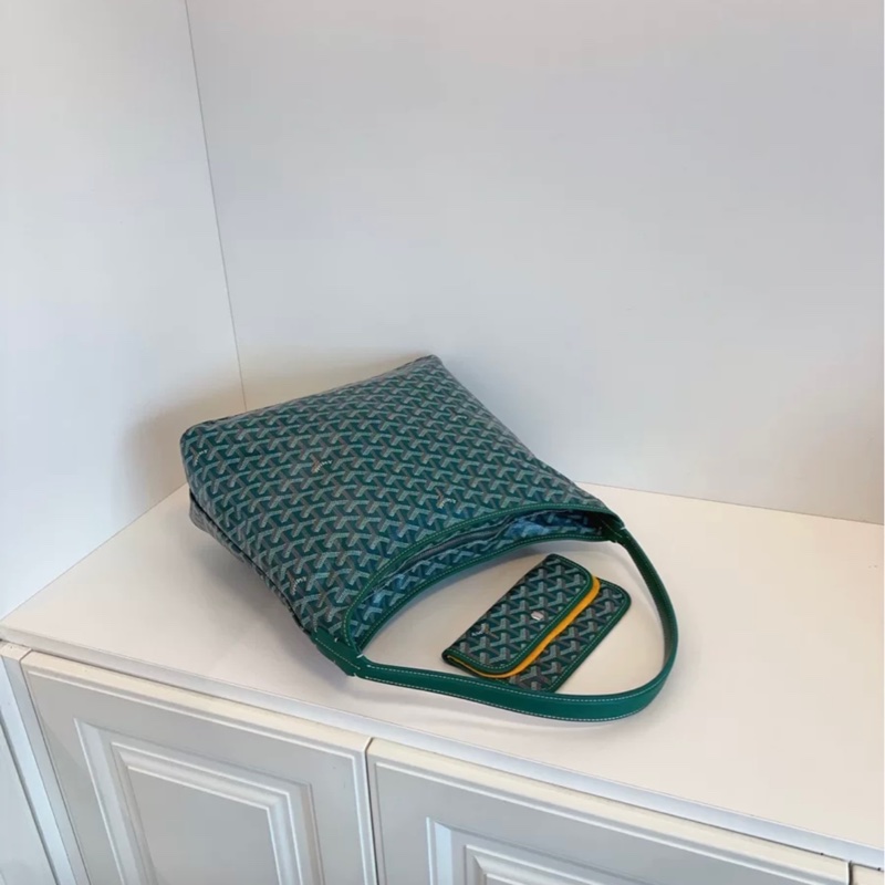 Goyard Boheme Hobo 绿色 子母腋下购物袋-5