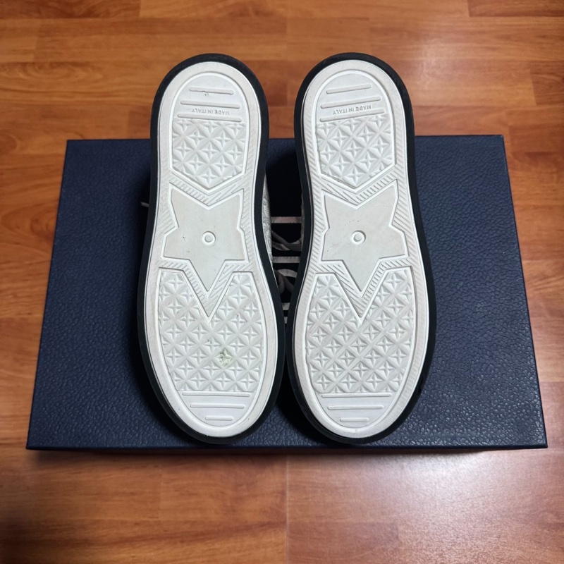 Dior迪奧新款厚底鞋Walk'n'Oblique 印花板鞋灰色 35.5碼-6