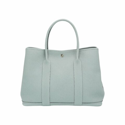 Herme Garden Party Togo牛皮銀釦手提包-36cm(P0木偶灰)