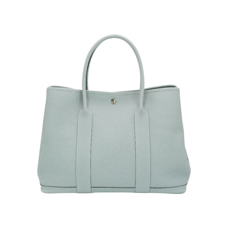 Herme Garden Party Togo牛皮銀釦手提包-36cm(P0木偶灰)-0