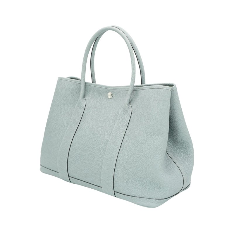 Herme Garden Party Togo牛皮銀釦手提包-36cm(P0木偶灰)-1