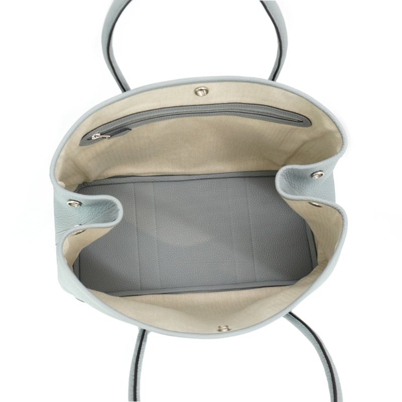 Herme Garden Party Togo牛皮銀釦手提包-36cm(P0木偶灰)-4