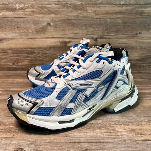 巴黎世家 Balenciaga runner 白藍 藍色  45碼