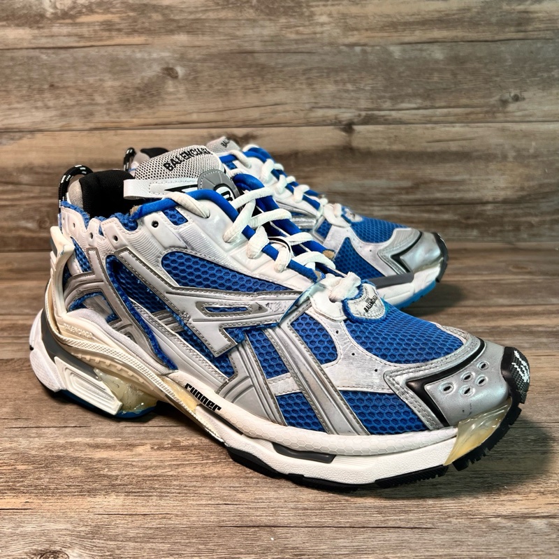 巴黎世家 Balenciaga runner 白藍 藍色  45碼-1