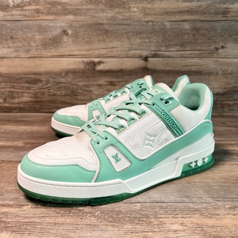 LV路易威登 trainer 蒂芙尼綠 白綠 薄荷綠  41碼-0