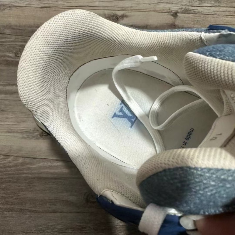 Louis Vuitton路易威登 trainer 牛仔藍 白藍牛仔 滿印 44碼-4