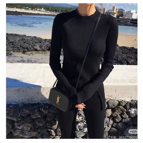 YSL 黑金mini相機包 黑色金扣 牛皮 16*12*5  9新 配件塵袋