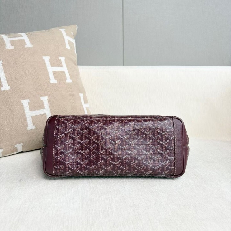 Goyard Artois拉鍊款購物袋 酒紅色 30*24*13.5 9新 配件塵袋-3
