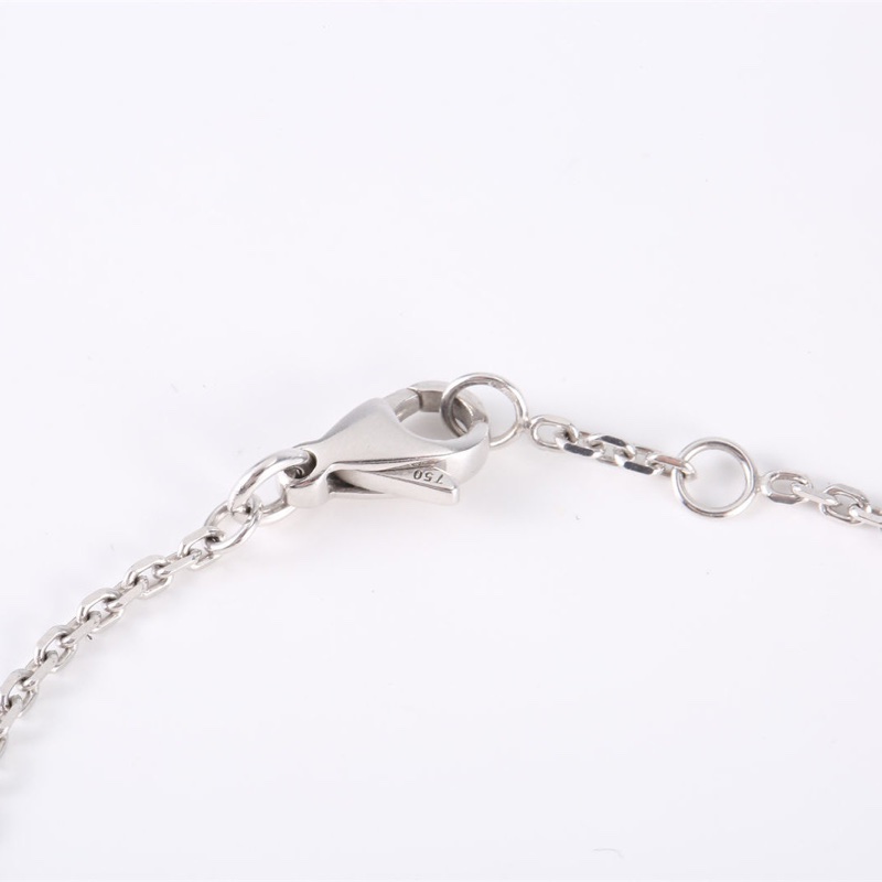 CHAUMET 18K白金鑽石約瑟芬加冕皇后系列珍珠手鏈-3
