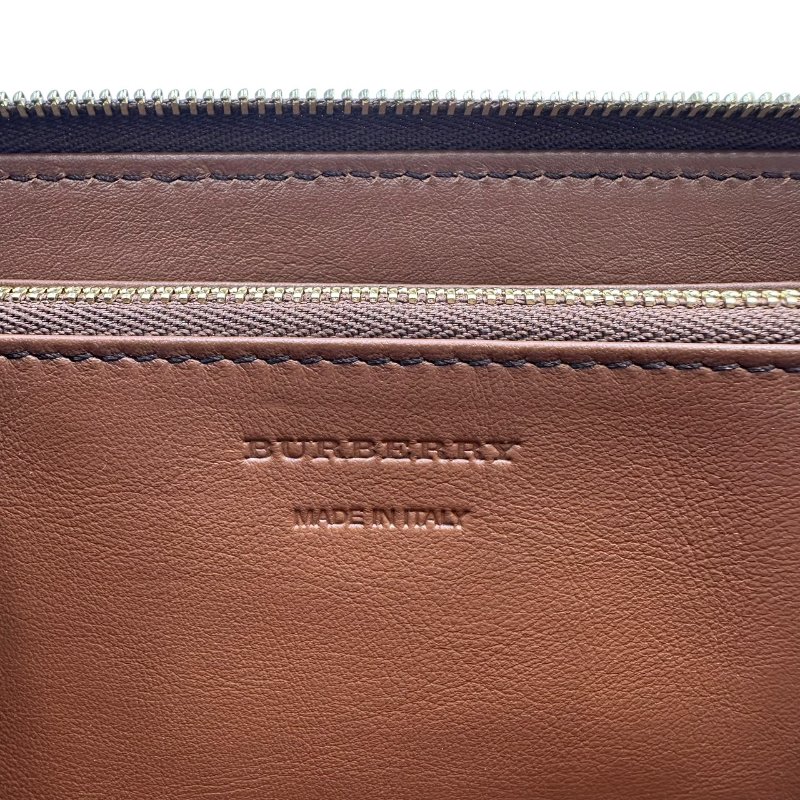 【美收精品】BURBERRY 格紋拼接長夾  C-503【隔月月中將轉賣至日本 上架期限30天】-7