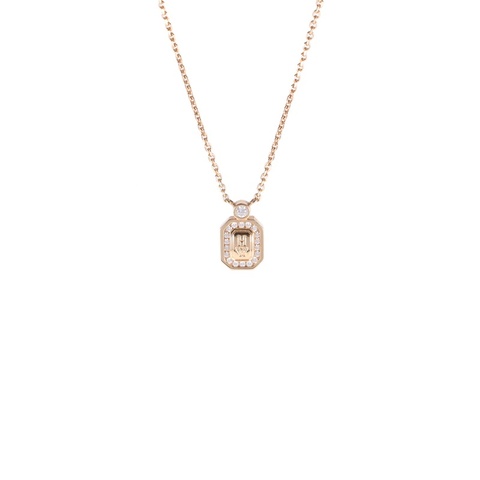 HARRY WINSTON 18K玫瑰金香水瓶項鏈小號
