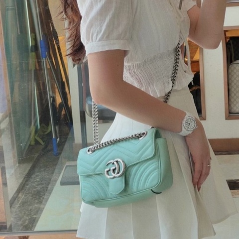Gucci marmont小號 22*13*6cm 9新 配件塵袋盒子