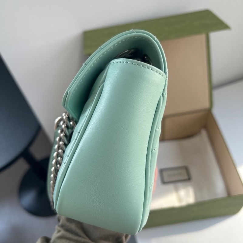 Gucci marmont小號 22*13*6cm 9新 配件塵袋盒子-5