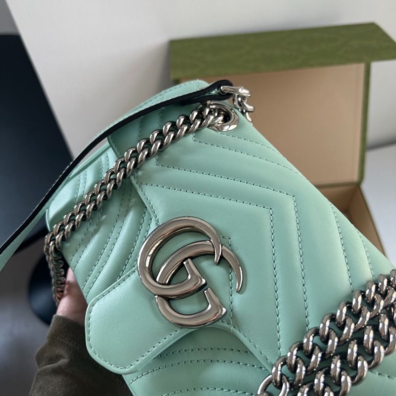 Gucci marmont小號 22*13*6cm 9新 配件塵袋盒子-6