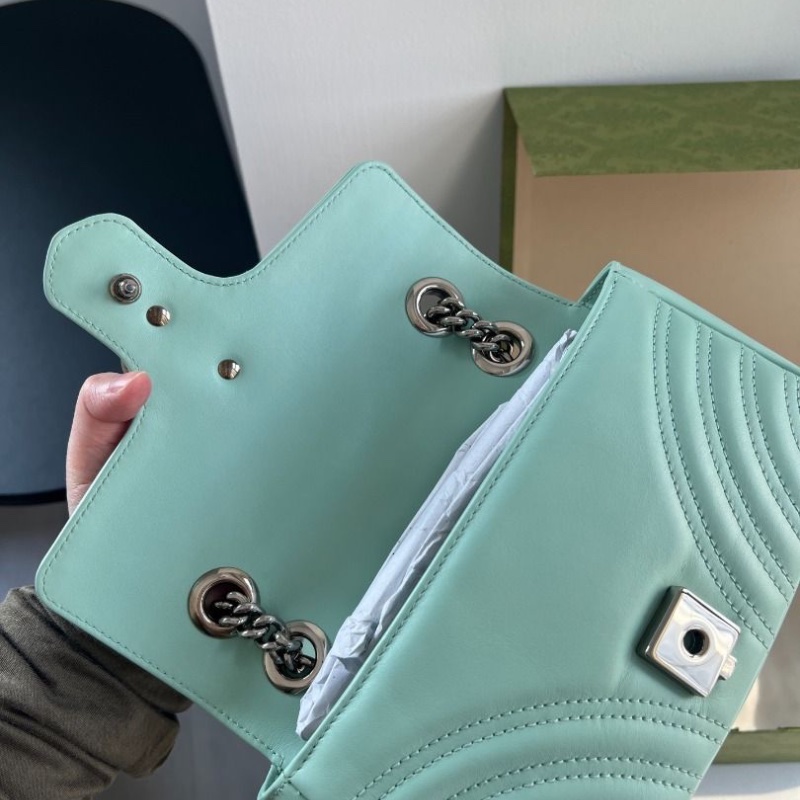 Gucci marmont小號 22*13*6cm 9新 配件塵袋盒子-7