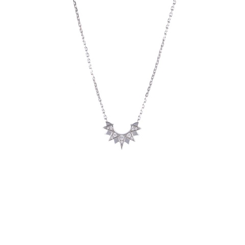 PIAGET 18K白金鑽石sunlight小太陽滿鑽項鏈