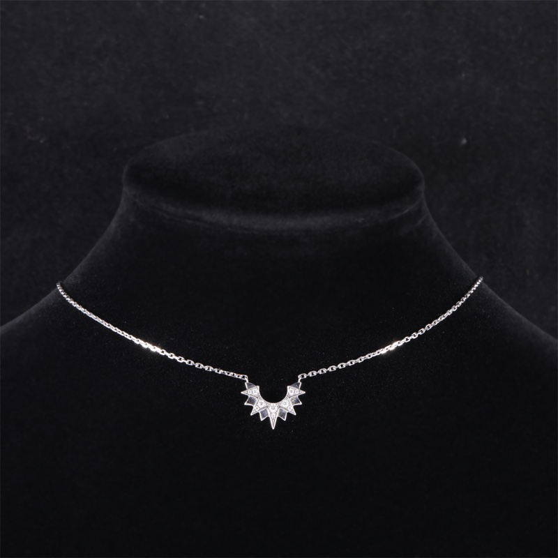 PIAGET 18K白金鑽石sunlight小太陽滿鑽項鏈-1