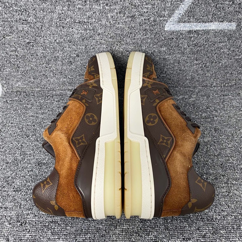 Louis Vuitton 路易威登 棕色老花板鞋尺碼 41碼 🧡-4