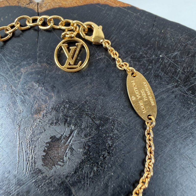 狀態良好 LV (LOUIS VUITTON)  LV&ME M 字母手鍊 手環-2