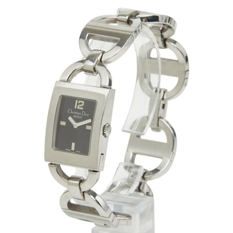 Dior Malice D78-109 石英腕錶，黑色錶盤，金屬錶殼，女款-1