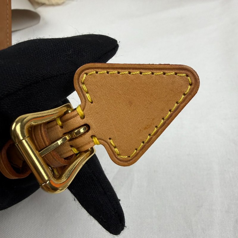 狀態良好 LV Monogram Theda Bracelet 老花 皮革手環 男女適用-5