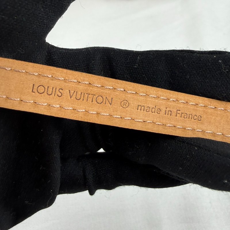 狀態良好 LV Monogram Theda Bracelet 老花 皮革手環 男女適用-10