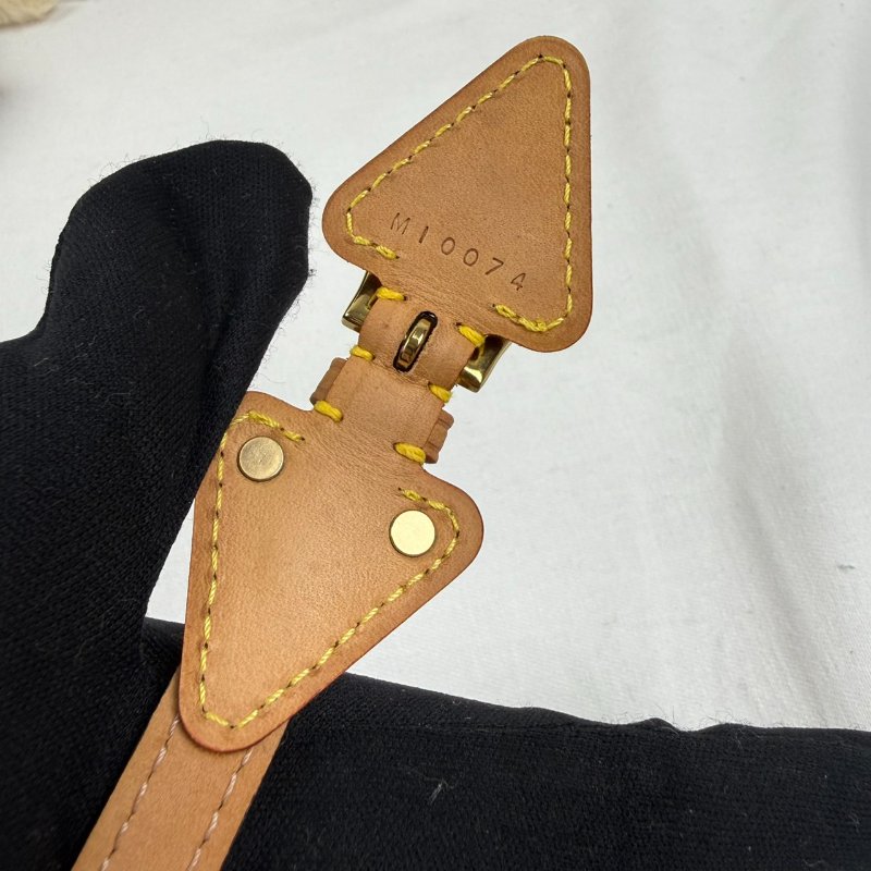狀態良好 LV Monogram Theda Bracelet 老花 皮革手環 男女適用-11
