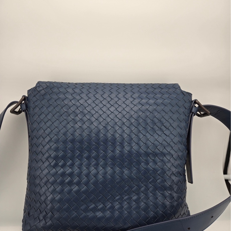 Bottega Veneta（葆蝶家）經典編織男士單肩斜挎 尺寸:29x27x9cm-0