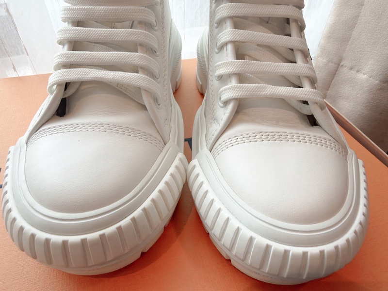 二手精品自賣❤️LV高筒老花皮標logo小白鞋.高筒鞋.餅乾鞋👟小增高效果.35號.全配-10