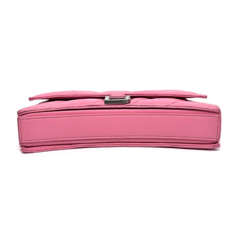 BALENCIAGA 粉色Crush 沙漏包 22*13*5  9新 配件塵袋-6