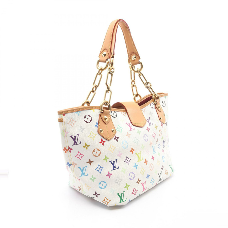 路易威登 Annie GM 鏈條手提包 M40303 Monogram Multicolore 白色二手 LV-1