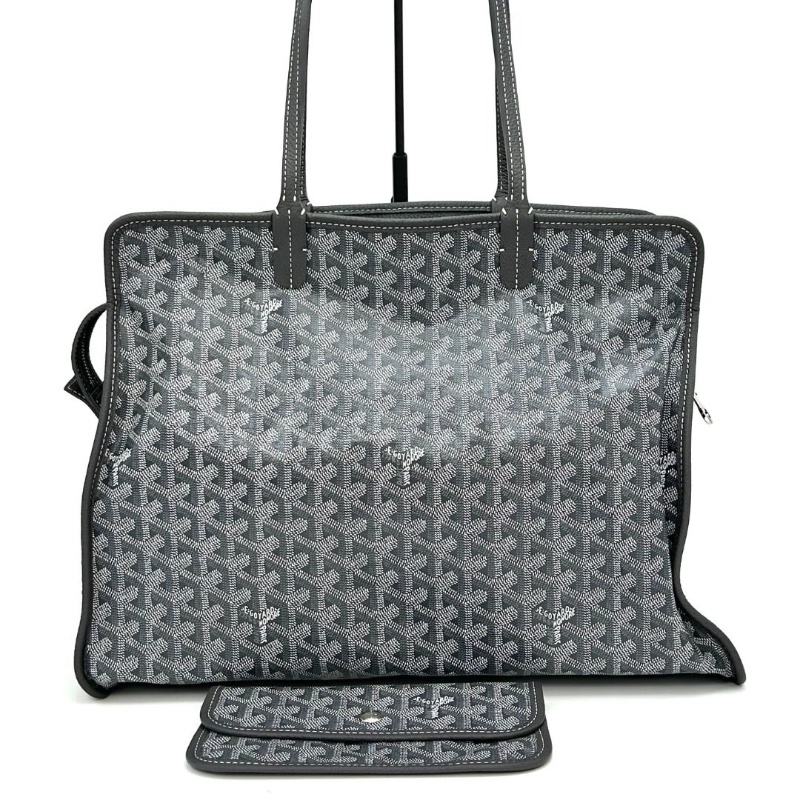 GOYARD hardy灰色Y字滿印子母托特包 40*30*17  9新 配件塵袋墊板-2